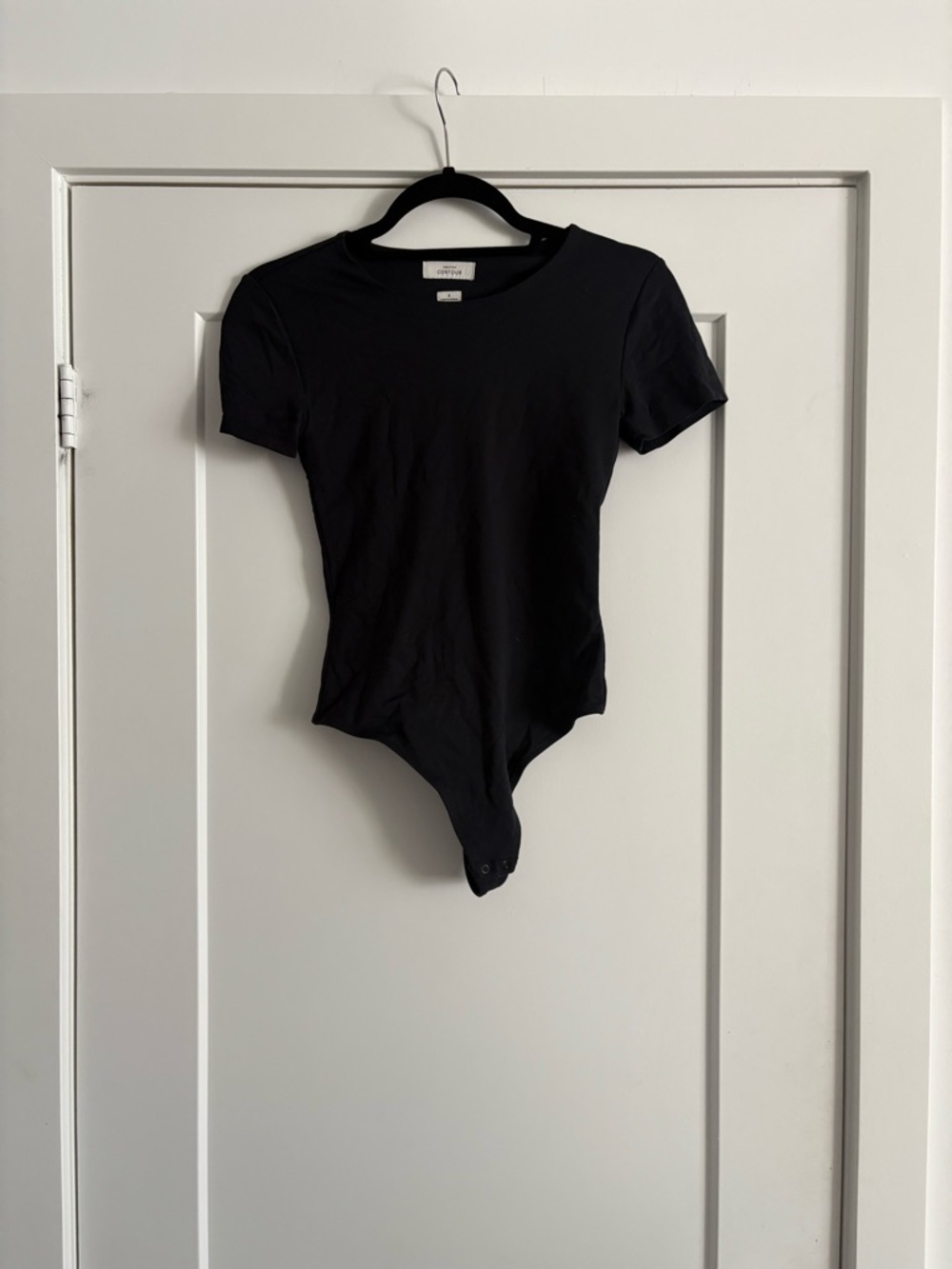 Babaton Contour Black Short Sleeve Bodysuit